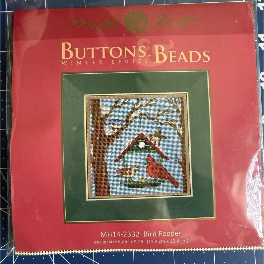 Mill‎ Hill Buttons & Beads Winter Series Cross Stitch Kit ~ Bird Feeder